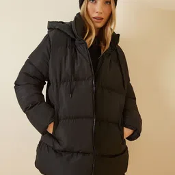 Happiness istanbul Women Longline Puffer Jacket-picture-27