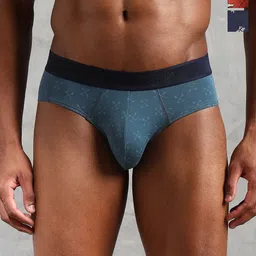 U.S. Polo Assn. Pack Of 3 Printed Low Rise Basic Briefs OEB16-BRZ-P3-30