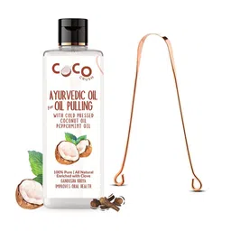 Coco Crush Ayurvedic Coconut Oil For Pulling With Copper Tongue Cleaner -50ml-image-79
