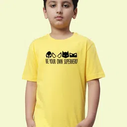 Friskers Boys Typography Printed Round Neck Cotton T-shirt-image-97