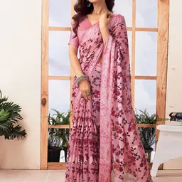 KALINI Floral Pure Georgette Muga Saree-picture-43