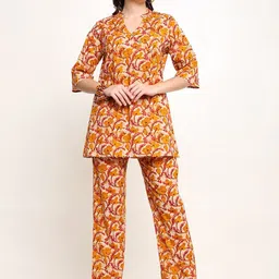 CORDSET Printed Pure Cotton Tunic & Trousers Co-Ords-image-16
