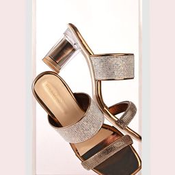 BIZZARO Embellished Party Block Sandals-35
