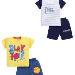 Todd N Teen Boys Printed T-shirt with Shorts-23