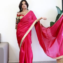 Anouk Sequinned Organza Saree-picture-43