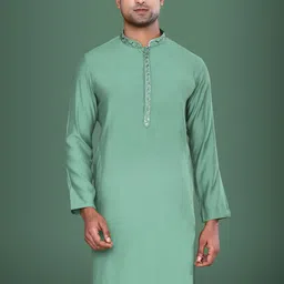 MAAHI FABS Men Thread Work Handloom Kurta-91