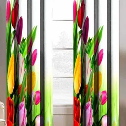 Aura White & Pink Set of 2 Floral Window-13