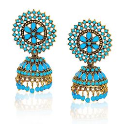 Airtick Gold-Plated Metal Jhumkas Earrings-image-95