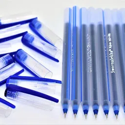 True Lines Use & Throw Ballpoint Pen Direct Fill Blue ink Throw Away Xtra Write DF Ball Pens Set (Pack of 50) Ball Pen-image-26