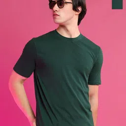 Moda Rapido Men Pack of 2 Solid Round Neck Cotton T-shirts-image-45