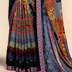 Anouk Rustic Poly Georgette Saree image 2