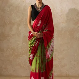 Moara Tie and Dye Pure Cotton Saree-15