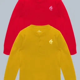 KiddoPanti Kids 2 Henley Neck Applique T-shirt-picture-12