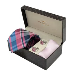 The Tie Hub Men Tie, Cufflinks, Pocket Square Accessory Gift Set-image-23