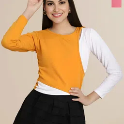 Mast & Harbour Women Solid Regular Top Pack of 2-image-58