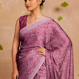 MIRCHI FASHION Leheriya Printed Saree-image-37