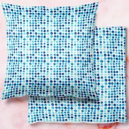 ArtzFolio Multicoloured Set of 2 Velvet Square Cushion Covers-38