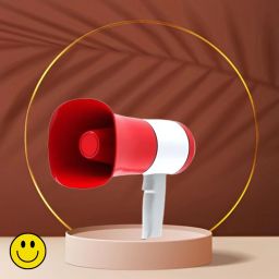 Handheld Megaphone with Siren, Microphone & Rechargeable for Outdoor EventsA399 Bhopu Portable Megaphone, Siren Loudspeaker Function and Long Battery BackupE399 Outdoor PA System-image-0