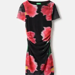 United Colors of Benetton Girls Printed Bodycon Midi Dress-picture-27