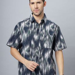The Roadster Lifestyle Co. Men Abstract Printed Cotton Relaxed Fit Casual Shirt-image-79