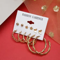 YouBella Gold-Plated Contemporary Studs-image-79