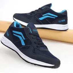 CLYMB Men Mesh Running Non-Marking Shoes image 1