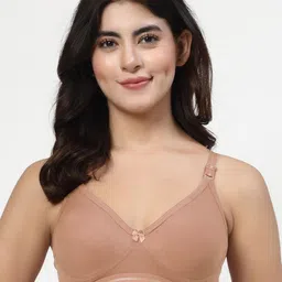 LILY Solid Full Coverage Non Padded Non-Wired Regular Bra image 3