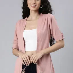 TWIN BIRDS Women Longline Shrug-32