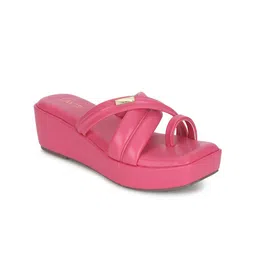 Lavie Open Toe PU Wedge Heel Sandals-47
