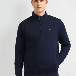 Arrow Sport Men Cotton Long Sleeves High Neck Pullover Sweatshirts-picture-35