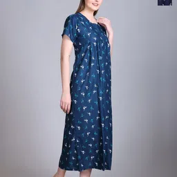 FIRST SLEEP Printed Maxi Nightdress-image-4