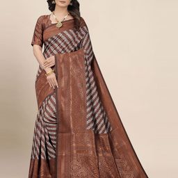AMRUTKALA SAREES Ethnic Motif Woven Design Zari Banarasi Saree-picture-34
