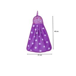 Kuber Industries Assorted Set Of 8 Soft Cotton Star Print Super Absorbent Hand Towels image 5