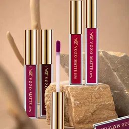VOZO Set Of 4 Stay-All-Day Matte Liquid Lipstick - 4 ml Each - 102-106-201-204-8