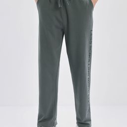 NOBERO Men Printed Pure Cotton Straight Fit Track Pants-image-97