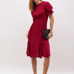 StyliWomen A-Line Midi Dress-image-32