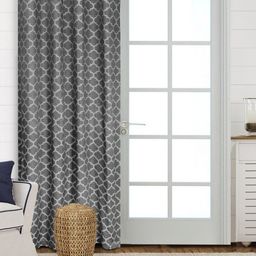 Saral Home Grey & White Geometric Room Darkening Door Curtain-picture-27