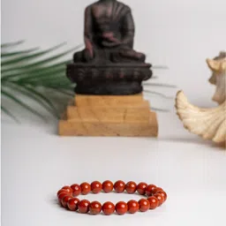 Look and Adorn German Silver Artificial Beaded Elasticated Bracelet-53