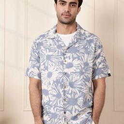 WROGN Men Comfort Floral Opaque Printed Casual Shirt-picture-16