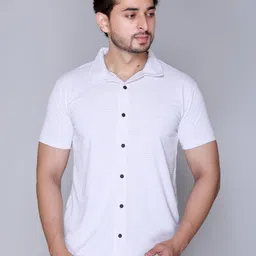 Yoorix Men Polo Collar Monochrome T-shirt-image-57