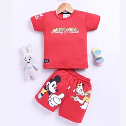 UNO KIDS Boys Red Cotton Blend Clothing Set-picture-13