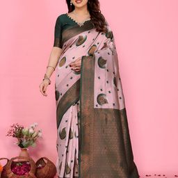 Vastravatika Woven Design Zari Kanjeevaram Saree-picture-11