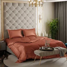 Stoa Paris Brown Geometric 4 Piece Double Queen Regular Bedding Set-32