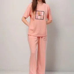 FITIN OUTFIT Women T-Shirt & Trousers Co-ords-picture-48