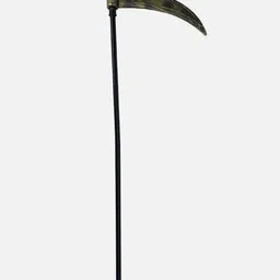 Little Surprise Box LLP Gold Toned Black 3 Skull Sickle Hand Prop for Halloween Decor-image-39