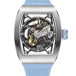 ZEROO Unisex Skeleton Dial & Leather Straps Analogue Automatic Watch ZM002SLB-6