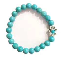 Divine souvenirs Unisex Artificial Beaded Elasticated Bracelet-49