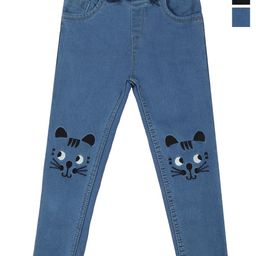 YK Girl Pack Of 2 Slim Fit Embroidered Jeans-image-90