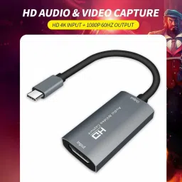 Etzin Video Capture Card, USB3.0 HDMI to USB C Audio Capture Card 1080 inch Blu-ray Player image 5