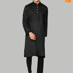PulseIQ Selection Of 2 Mandarin Collar Pure Cotton Straight Kurta With Pyjamas-image-22